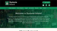 Desktop Screenshot of dystonia.ie