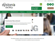 Tablet Screenshot of dystonia.org.uk