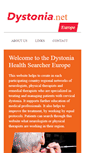 Mobile Screenshot of dystonia.net