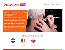 Tablet Screenshot of dystonia.net
